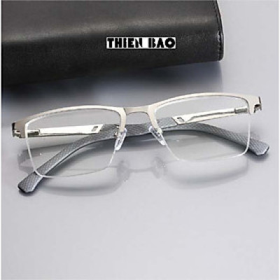 Kính lão thị viễn thị xẻ cước bạc sáng bản to, càng lò xo Nam Nữ Nhật bản Silver hàng đẹp loại I, chuẩn độ KVH02