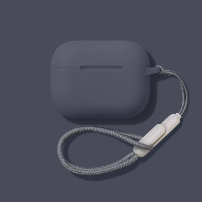 Case vỏ ốp bọc tai nghe dành cho Airpods 4, airpod Pro 2 silicon kèm dây đeo - HÀNG CHÍNH HÃNG