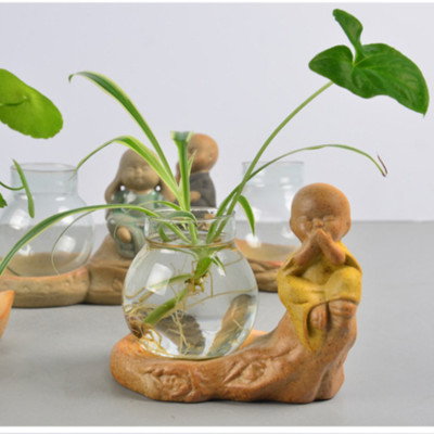 Bộ 4 tượng chú tiểu 4 không kèm lọ hoa - Hàng chính hãng