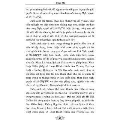 Xây dựng, hoàn thiện nhà nước pháp quyền xã hội chủ nghĩa Việt Nam. Giai đoạn mới, yêu cầu mới - bản in 2024