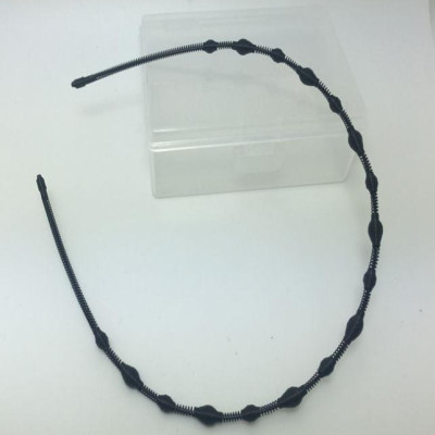 Bờm cài tóc nam nữ bằng sắt siêu bền xoắn hạt vòng BV59