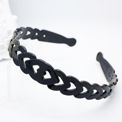 Bờm nhựa nam nữ có răng lược bản to tạo hình thời trang