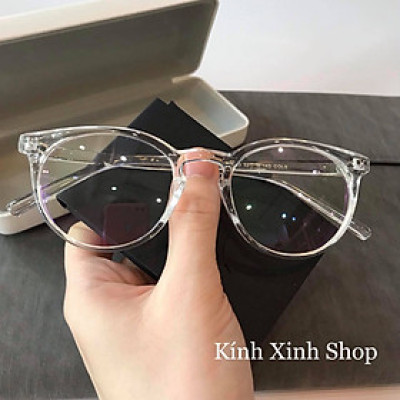 Gọng Kính Cận Gọng Cận Nam Nữ Cao Cấp Nhựa Dẻo Hàn Quốc Ulzzang (Màu Trong Suốt)