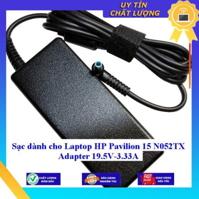 Sạc dùng cho Laptop HP Pavilion 15 N052TX Adapter 19.5V-3.33A - Hàng Nhập Khẩu New Seal