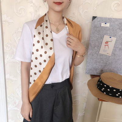 Khăn lụa turban kiểu dài mẫu mới Vingate dễ thương AKL96 (15x160cm)