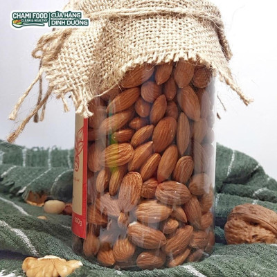 Hạt hạnh nhân sấy Chami 500G NHẬP KHẨU MỸ CHÍNH NGẠCH LOẠI 1 giúp Giảm cân Đẹp dáng, giàu RIBOFLAVIN, hợp Eat Clean.