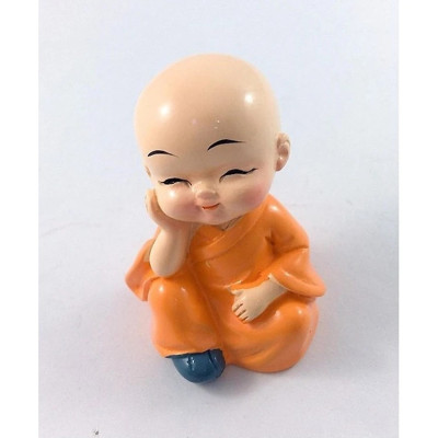 Bộ 4 Chú Tiểu Để Xe Hơi Cầu An Trang Trí Xe Hơi , Bàn Làm Việc - Hàng chính hãng