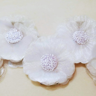 Kẹp tóc hoa handmade - kẹp tóc hoa to bự đẹp