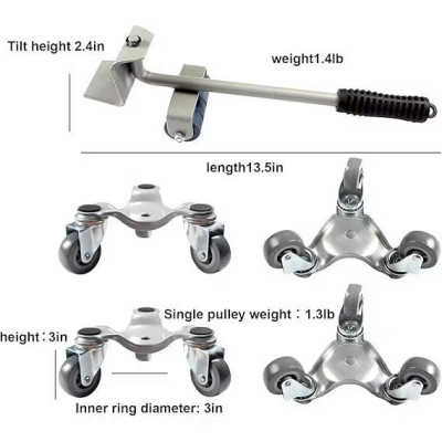 Bộ Nâng Và Di Chuyển Đồ Nặng 1000Kg Thông Minh – Dụng Cụ Hợp Kim Bền Bỉ, Tiện Lợi, đèn trang trí