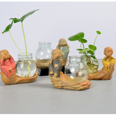 Bộ 4 tượng chú tiểu 4 không kèm lọ hoa - Hàng chính hãng