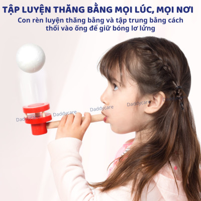 Bộ thổi bóng nổi Mideer Floating Ball Game, đồ chơi trí tuệ cho bé 3,4,5,6 tuổi