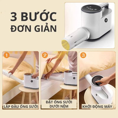 Máy Sấy Quần Áo, Chăn Nệm, Giày Mishio MK308 có chức năng diệt khuẩn UV - Hàng chính hãng