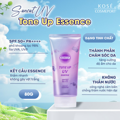 Essence Chống Nắng Và Nâng Tone Chống Tia UV Kose Suncut UV Essence SPF50+ PA++++ (80 G)