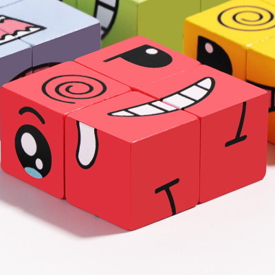 Bộ Đồ Chơi Xếp Rubik Biểu Cảm Cho Bé Hình Cảm Xúc - Hàng chính hãng 