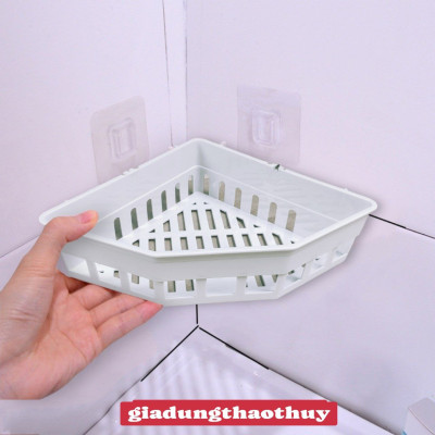 ( HÀNG CAO CẤP ) KỆ GÓC PHÒNG TẮM KỆ GÓC NHÀ BẾP DÁN TƯỜNG KHÔNG CẦN KHOAN VÍT TIỆN LỢI