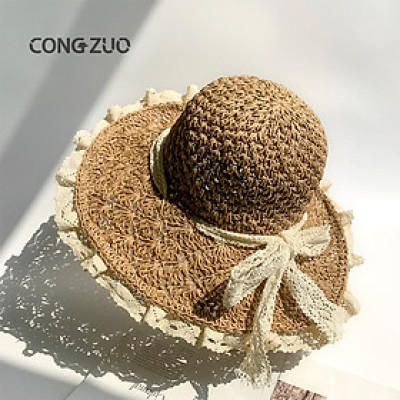 Mũ nón đi biển rộng vành chống nắng phối ren là sản phẩm hoàn hảo để bảo vệ da và tóc khỏi tác hại của tia UV dona2505211