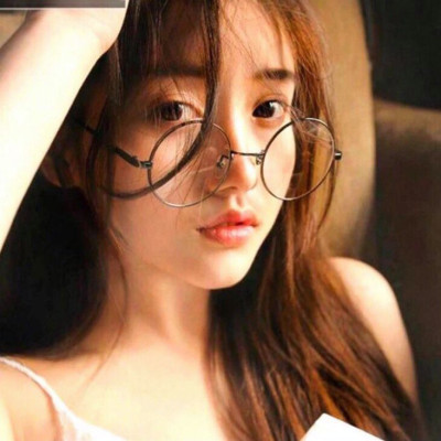 Gọng Kính xinh, Gọng Kính cận, Kính giả cận Mắt tròn Kim loại phong cách Hàn Quốc + tặng Tuavit Kính Xinh mini tiện lợi