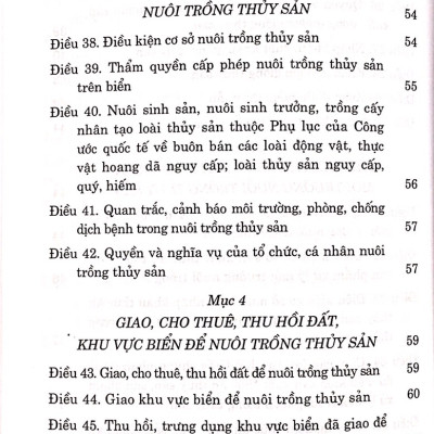 Luật thủy sản