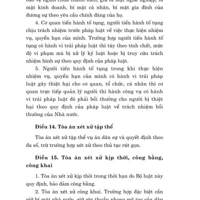 Bộ luật Tố tụng Dân sự ( Hiện hành) (sửa đổi, bổ sung năm 2019, 2020,2022,2023) - bản in 2024