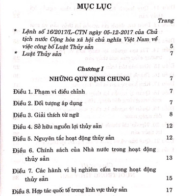 Luật thủy sản