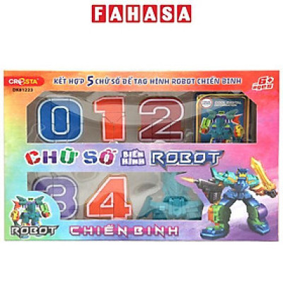 Đồ Chơi Lắp Ráp Biến Hình Robot Chiến Binh Kết Hợp 5 Chữ Số - Cresta DK81223
