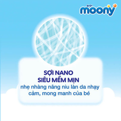 Tã Dán Cao Cấp Moony Nhật Bản L54 (54 Miếng ) - Tặng 4 miếng trong gói