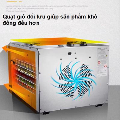 Máy sấy thực phẩm chuyên nghiệp dung tích lớn 59 lít 10 khay thương hiệu Mỹ Septree ST-01 - Hàng Nhập Khẩu