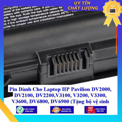 Pin dùng cho Laptop HP Pavilion DV2000 DV2100 DV2200 V3100 V3200 V3300 V3600 DV6800 DV6900 - Hàng Nhập Khẩu  MIBAT55