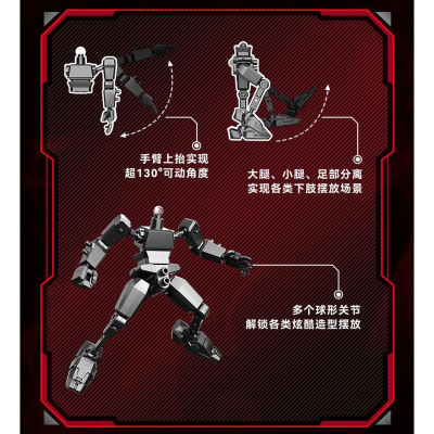 Đồ Chơi Lắp Ráp Model Kit Nhân Vật Ngẫu Nhiên 9 Trong 1 - Sembo 900020