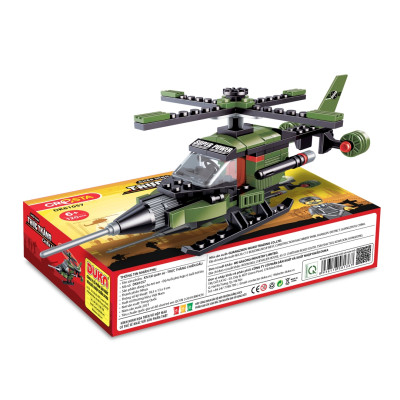 Đồ Chơi Lắp Ráp Khí Tài Quân Sự : Trực Thăng Chiến Đấu - Cresta DK81057 (120 Chi tiết)