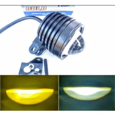 1 BÓNG ĐÈN TRỢ SÁNG BI CẦU L4 SÁNG PHA TRẮNG CỐT VÀNG LẮP XE MÁY ÔTÔ