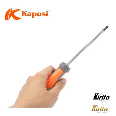 Tua vít 2 đầu dẹp/bake Kapusi 6x100/6x150/6x200, chất liệu thép CRV cao cấp