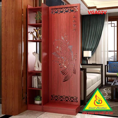 KỆ VÁCH NGĂN PHÒNG KHÁCH , NHÀ BẾP ( 1 VÁCH 1 KỆ) VGA05V