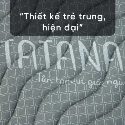 Nệm Cao Su Tổng Hợp Vải Gấm Lạnh Tatana Dạng Thẳng,  Nâng Đỡ Cơ Thể, Êm Ái , Bảo Hành 10 Năm