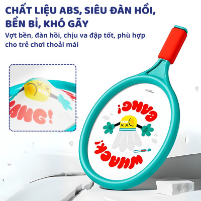 Vợt cầu lông cho trẻ em vợt tennis Mideer Kids Entry-Level Racket 2 in 1 Đồ chơi thể thao cho bé