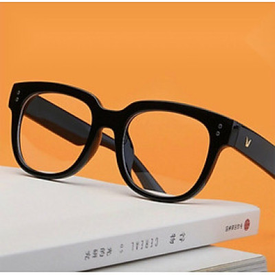 Kính Gọng Mắt Vuông Nhựa Bản Dày Unisex Cao Cấp + Tặng Phụ kiện hộp đựng, khăn lau