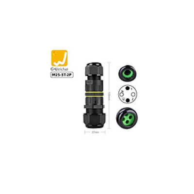 Đầu nối điện chia 4 dây chống nước IP68 2,3 lõi chính hãng E-Weichat EW-M25-5T