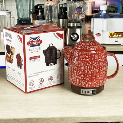 Siêu sắc thuốc tự động ngắt 3.3L Ladomax HA-8833 có chuông báo, thân tráng men, ấm tự chuyển sang chế độ hâm-Hàng chính hãng