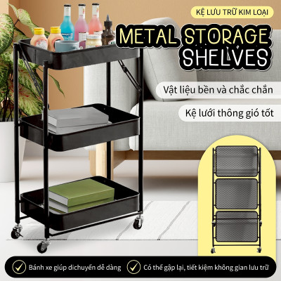 Giá, kệ để đồ đa năng 4177 - 2858 kệ spa, có bánh xe để đồ các phòng đều phù hợp đẹp mắt và tiện dụng