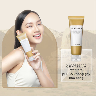 Bộ 3 Sản Phẩm Dưỡng Da Skin1004 Madagascar Centella bao gồm Sữa rửa mặt 125ml + Toner 210ml + Serum 55ml