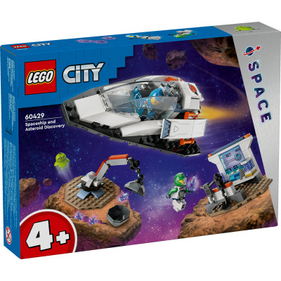 LEGO CITY 60429 Đồ chơi lắp ráp Tàu vũ trụ khám phá thiên thạch (126 chi tiết)