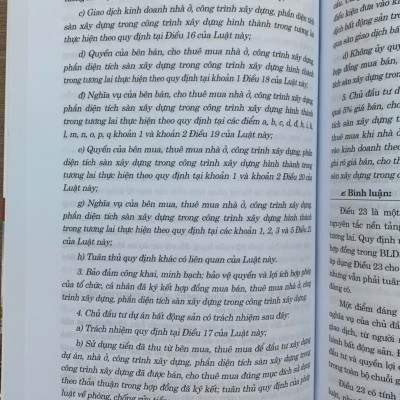 Tổng luận và bình giải Luật Kinh doanh Bất động sản năm 2023 (sửa đổi, bổ sung năm 2024)