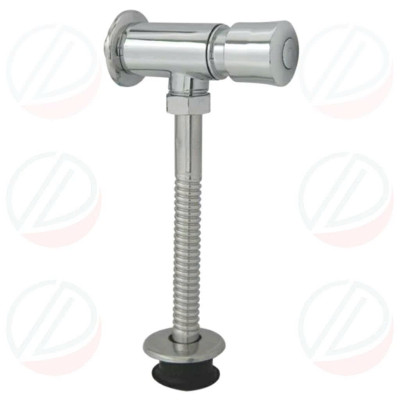 Van Bồn Tiểu Nam Xả Tiểu Nhấn Inox Phủ Crome Bóng - Kiểu ống xả thẳng, tự ngắt tiết kiệm nước