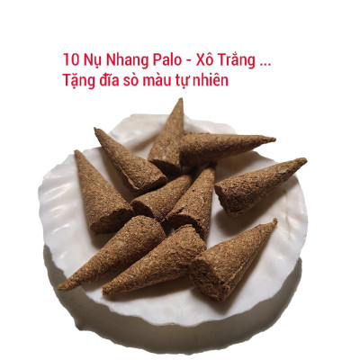 Tặng đĩa sòNụ Palo Santo thủ công - Túi 10 nụ, Gỗ trắc xanh nhập khẩu, giúp thanh lọc không gian