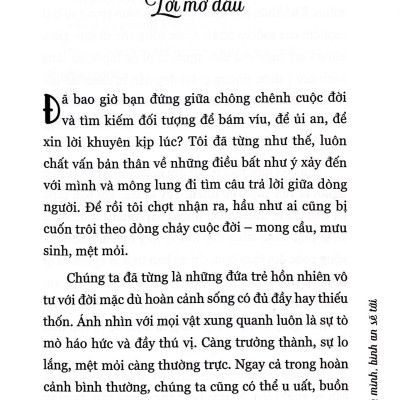 Nhận Biết Chính Mình Bình An Sẽ Tới