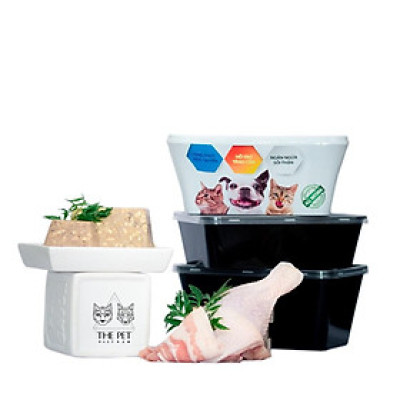 [1Kg Pate Chó] Pate Tươi Cho Chó Vị Heo Gà THEPETVN (Mixed Chicken And Pork For Dogs)