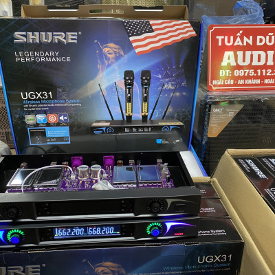 Micro, míc không dây SHURE UGX31 hàng chính hãng