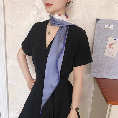 Khăn lụa turban kiểu dài mẫu mới Vingate dễ thương AKL96 (15x160cm)