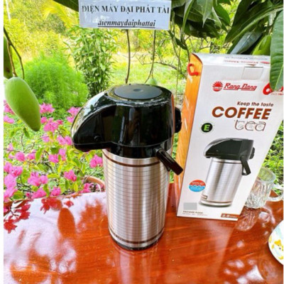 Phích giữ nhiệt Inox cao cấp Rạng Đông - 2045 ST3.E [2 Lít - Nút ấn rót nước]