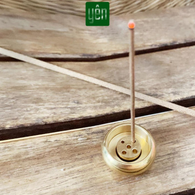 Đế Cắm Nhang Thảo Mộc Bằng Đồng Nguyên Chất Nhiều Kích Thước Đặt Trong Bát Hương Trang Trí Nhà Bàn Thờ Thiền